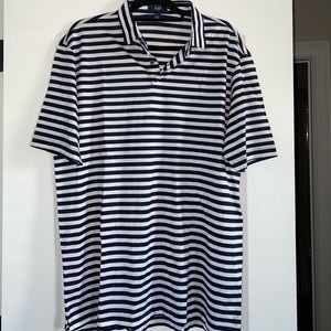Dunhill lines large striped polo